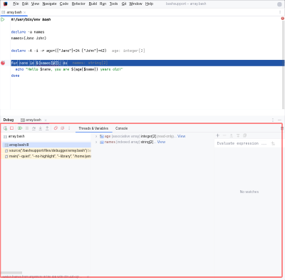 Elements of an array and an associative array