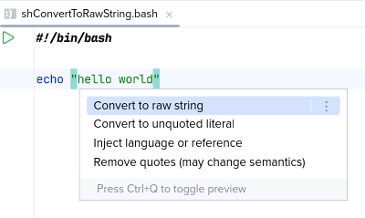 Перед 'Convert to raw string'