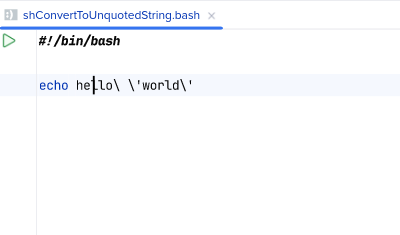 После 'Convert to unquoted literal'