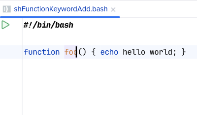 После 'Add function keyword'