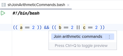 Перед 'Join arithmetic commands'