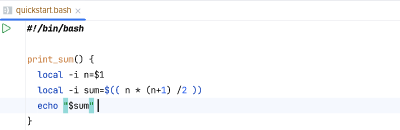 Function to print the sum of 1+2+...+n