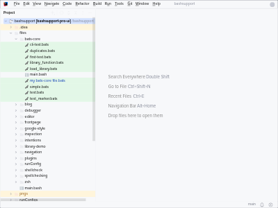 IntelliJ IDEA with a new project